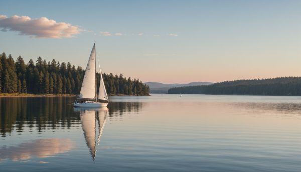 Pratiquer la voile sur les plans d'eau calmes