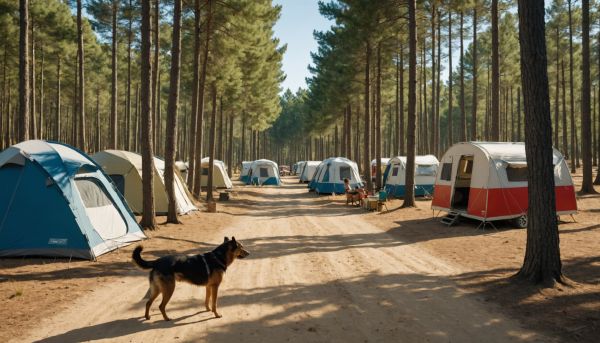 Voyager avec son chien dans un camping girondin